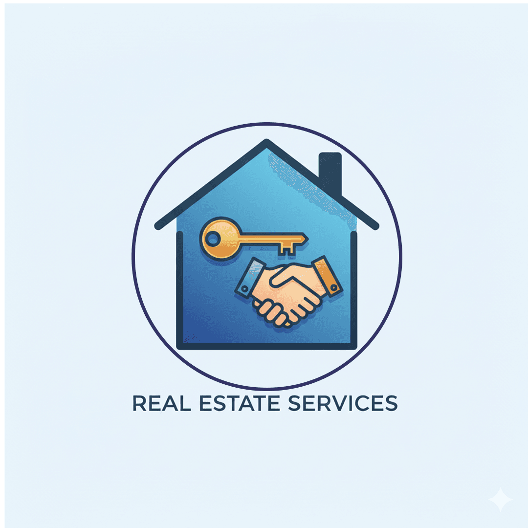 Modern real estate property showcasing homes and buildings